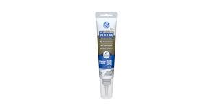 GE Advanced Silicone Caulk for Window & Door, Clear, 2.8 fl oz Tube, 1 Pack - 100% Waterproof Silicone Sealant, 5X Stronger Adhesion, Freeze & Sun Proof