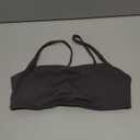 Comper Women's Sports Bras Wirefree Racerback Workout Bras Sexy Thin Straps Yoga Sport Bras with Removable Pads (Grey) Small