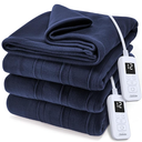 Sunbeam Royal Luxe Night Fog Heated Blanket 12-Heat Settings Auto Off Machine Washable King 100x90in