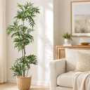 6ft Tall Artificial Tree, Real Touch Faux Plant for Home Decor