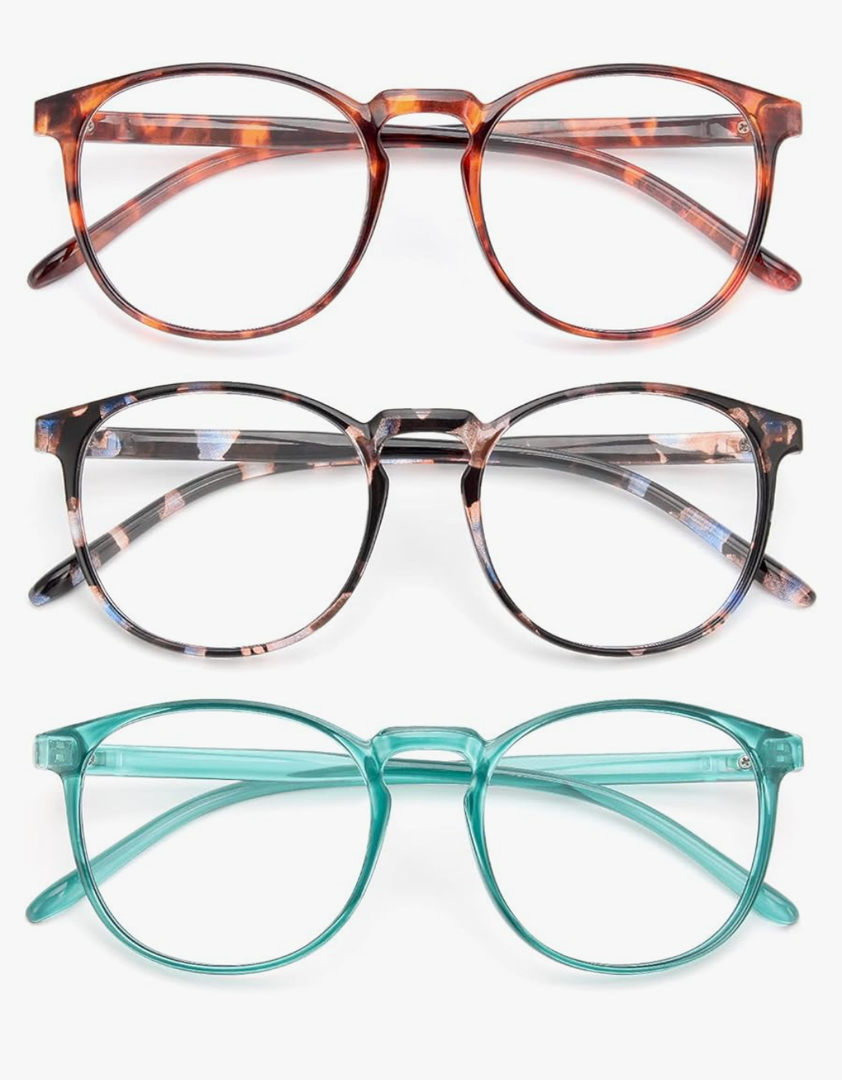 IBOANN Iconic Blue Light Glasses for Woman - Computer Glasses 99% Blue Light Blocking - Anti Eyestrain & UV Glare Protection