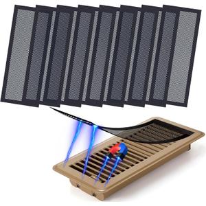 8 Pack Magnetic Mesh Vent Covers, 4x10 inch,Magnetic Air Vent Cover Perfect for Wall, Ceiling, Home Floor Air Vent Filters,Catch Debris Hair
