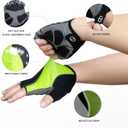 DA--Workout Gloves for Men and Women, Exercise Gloves for Weight Lifting, Cycling, Gym, Training, Breathable and Snug fit-Fluorescent Green (Orange, XL)