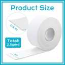 Buryeah 1/8" x 4" x 2.5 Yard Foam Adhesive Cast Padding Medical Foam with Adhesive Back for Sports Injured Areas, Ball of Foot Cushion, Blister Pads, Foot Pain, Splints and Pad (White)
