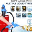 Electric Drum Barrel Pump, 110V-240V AC/ 12V DC Power, 55 Gallon Electric Transfer Pumps with 2-Inch Bung Adapter, 5 GPM Flow Rate, Suitable for DEF, Diesel, Water, Antifreeze
