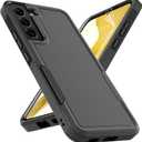 for Samsung Galaxy S22 Plus Case: Dual Layer Protective Heavy Duty Cell Phone Cover Shockproof Rugged with Screen Protector - Military Protection Bumper Tough - Samsung Galaxy S22+ Plus 2022, Black