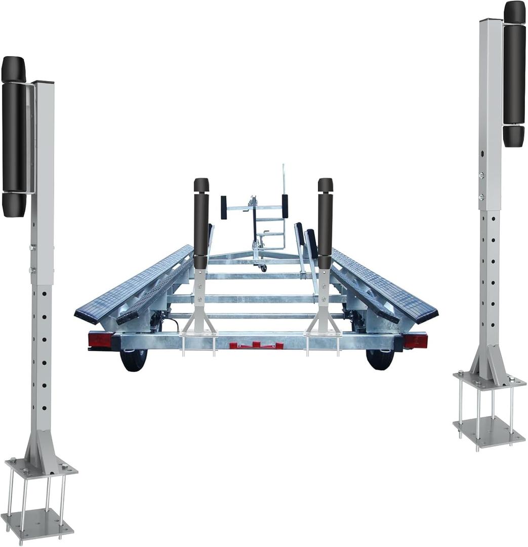 Colinktool Adjustable Boat Trailer Guide-on, Side-Mount Roller Guide-On System Fit for Ski Boat, Fishing Boat or Sailboat Trailer