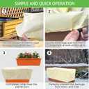 Plant Frost Cover, Rectangular Garden Protection Blanket with Drawstring, 39.3X 17.7X 15.7Inch, Winter Plant Protection Netting for Raised Beds, 4 Pack