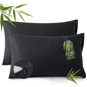Bedsure Zipper Pillow Cases Queen Size from Rayon Derived from Bamboo