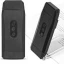 EGWASER USB Rechargeable Book Light for Reading in Bed, Portable Clipon LED Reading Light, 3 Amber Colors & 3 Brightness Dimmable for Eye Caring, Long Lasting,for Book Lovers, Kids (500mAh Black)