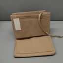 ZTUJO Purse Organizer Insert, Felt Bag Organizer with Metal Zipper, Handbag & Tote Shaper, For Speedy Neverfull Tote, 7 Sizes (Large, Beige)