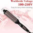 Ufree Ionic Thermal Brush, 1.5 Inch Heated Round Brush for Blowout, 30s Fast Heating Curling Brushes with 9 Temp Settings, Dual Voltage Travel Hair Styling Tool, Not Blow Dryer