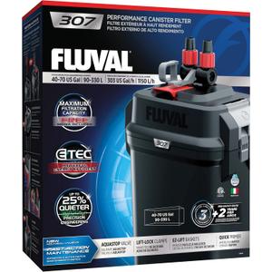 Fluval 307 Perfomance Canister Filter - for Aquariums Up to 70 Gallons - Aquarium Canister Filter