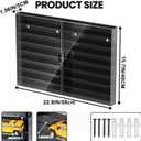Car Display Case, 1/64 Scale Toy Cars Wheels Display Case, 2Pcs Acrylic Toy Car Storage, Model Car Collectors Showcase, Wall Mount Display & Desktop Display Shelf, Black
