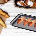 2 x Small Baking Sheets Nonstick Set (9.5inch X 7.1inch)- SS&CC 8 Inch Nonstick Sheet Pan Set for Baking, Carbon Steel Baking Pans Cookie Sheets