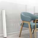 Yootiko Kitchen Stove Backsplash Clear Wall Protector, Non Adhesive Static Cling Removable Contact Paper, Plastic Stickers for Kitchen & Office from Trash, Chair Back, Wallpaper, Furniture (17.7" x 118.2")