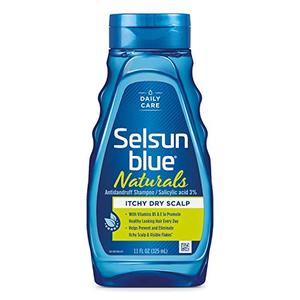 24 Pack of Selsun Blue Naturals Itchy Dry Scalp Anti-dandruff Shampoo, 11 fl. oz., Extra-Hydrating Formula Plus Vitamins B5 & E, Salicylic Acid 3% Exp 3/2027