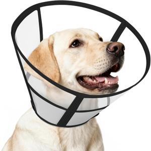 Soft Dog Cone Alternative After Surgery, Elizabethan Pet Recovery Collar for Small Medium Large Dogs, Comfortable Dog Head Cone to Stop Licking