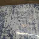 9x12 Area Rugs for Living Room Rug Washable: Modern Large Rug for Dining Room Bedroom Carpet Non Slip 9 by 12 Indoor Abstract Nursery Home Office Blue Grey