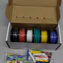 Fermerry 14 AWG Stranded Wire Spool 10ft Each 6 Colors Flexible 14 Gauge Silicone Hook up Wire Kit Electrical Tinned Copper Wire