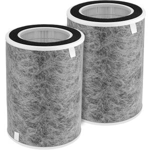 HP201 Air Purifier MAX Filter Compatible with Shark HP200 Series, HP201, HP202, HP302 & HC502 Air Purifier MAX, Part #HE2FKBAS, HE2FKBASMB, HE2FKPET, HE2FKPRO(2-Pack)