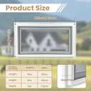 Vinyl Basement Hopper Window, Bathroom Window 32" x 18" White