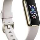 Fitbit Luxe Soft Gold Stainless Steel Case & Lunar White Band