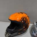 Youth Kids Dirt Bike Helmet Full Face Helmets,Motorcycle Helmets for Boys and Girls 8-14,Includes (Gloves Goggles Mask) 4Pcs Set,Motocross Bike Helmet for Off-Road ATV BMX MX,DOT Approved (Orange,M)