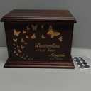 Cremation Memorial Urns for Human Ashes Adult Male Female, Wooden Box and Casket for Ashes Men Women Child, Large Burial Funeral Urns, Holds Up to 270 LBS