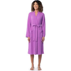 Fruit of the Loom Women's Lightweight Waffle Knit Kimono Robe L