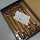 Homemory 6 Pcs Flameless Taper LED Candles with Remote and Timer, 3D Wick Flickering, Window Candles with 2 Light Modes, Battery Operated for Xmas Wedding Decor, 9.6 Inch, Gold