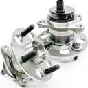 2Pcs 512370 Rear Wheel Bearing Hub Assembly Compatible with Toyota Yaris 2006-2014, Prius C 2012-2019,for Scion iQ 2013, 4 Lugs w/ABS