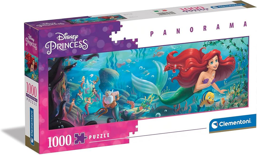 Clementoni 39658 Disney Princess 1000 Pieces, Jigsaw Puzzle for Adults-Made in Italy, Multicolored