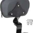 Motorcycle Backrest Pad Front Driver Rider Detachable Backrest Replacement for Touring CVO Street Glide Road King Road Glide 2009-2022 Black