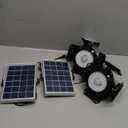 Aqonsie Solar Shed Light Outdoor Indoor, 176LED Solar Powered Motion Sensor Pendant Light Daytime , Solar Indoor Lights with 5 Lighting Modes & Remote for Shed Gazebo Barn Garage Home (Black (1 Pack))