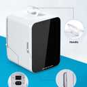 Antarctic Star Compact Mini Fridge, 10L Portable Small Refrigerator, 2.6 Gal Mini Fridge with AC/DC Adapters, Small Cosmetics Cooler for Beverage, Food, Makeup, Bedroom, Office, Dorm, White