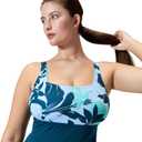 Speedo Women's Endurance+ Color Top One Piece Swimsuit, size 14
