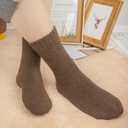 Loritta 5 Pairs Wool Socks for Women Stocking Stuffers Gifts Winter Warm Hiking Crew Boot Socks