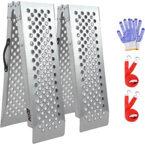 BEJONI 59" Folding Shed Ramps for Lawn Mower, 1300 lbs Capacity per Pair, Anti-Slip Metal Loading Ramps for Motorcycle, Shed Ramp for Riding Mower, Trailer, ATV, UTV, Golf Cart, Pack of 2