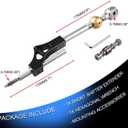RYANSTAR Shifter Extender Adjustable Short Shifter Compatible with Ciciv CRX Del Sol Acura Integra B or D Series Engine Black