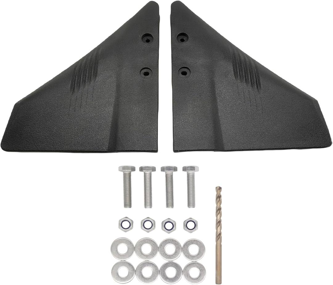 Boat Marine Hydrofoil Board Stabilizer for 5-150 HP Small Outboard Motor Stand and Out Drive PA66 Plastic Black