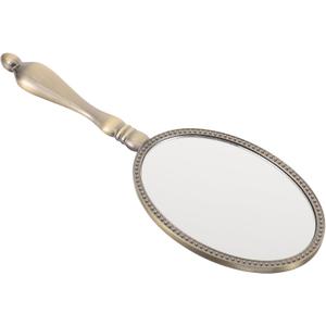 minkissy Vintage Handheld Makeup Mirror Portable Vanity Mirror for Women with Comfortable Handle 7.71In Lightweight Travel Compact