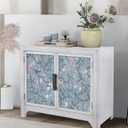 3 x Boho Floral Wallpaper Peel and Stick Leaf and Bird Contact Paper Blue and Pink Wallpaper for Cabinets Thickened and Waterproof Self Adhesive Removable Wallpaper for Bedroom Vinyl 17.378.7