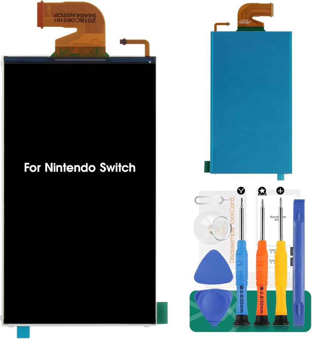 for Nintendo Switch Screen Replacement LCD Display Panel Repair Parts,Include Tempered Glass