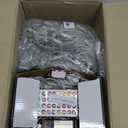 LitHome 204 LED Christmas Net Lights Outdoor, 9.8ft x 6.6ft Color Changing Christmas Net Lights with Remote, 35 Colors 9 Modes Connectable RGB Mesh Light Plug in for Bushes, Xmas, Easter, Garden Decor (Red, Green, Blue)