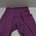 Walifrey Women's Maternity Leggings with Pockets Over The Belly,Pregnancy Yoga Pants Activewear Workout Leggings (Large, Purple)