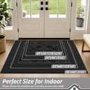 BEQHAUSE Dirt Trapper Door Mats 24" x 36", Non-Slip Washable, Dark Grey