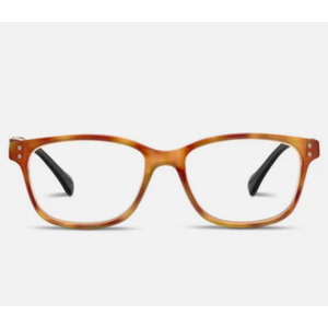 Women's Nature Walk-Amber Tortoise/Black +3.00 Soft Square Reading Glasses, 3