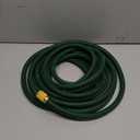 Garden Hose 25 ft NON-EXPANDABLE Water Hose, Flexible & Lightweight Kink Resistant Hybrid Hose, Leak-Proof Heavy Duty, Super Durable Fabric with 3/4" Solid Brass Connectors (Green)