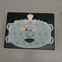 7Color LED Light Therapy Mask, Wireless Green Silicone Face Mask for Red Light Therapy, Infrared, Blue Light, and Skin Rejuvenation, Adjustable Brightness & Skin Treatment, Green